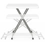 Voir la diapositive 3 : ID MARKET Table pliante à hauteur réglable 3 positions pour extérieur intérieur camping