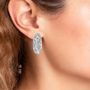 Voir la diapositive 2 : SC CRYSTAL Boucles d'oreilles SC Crystal ornées de Cristaux scintillants