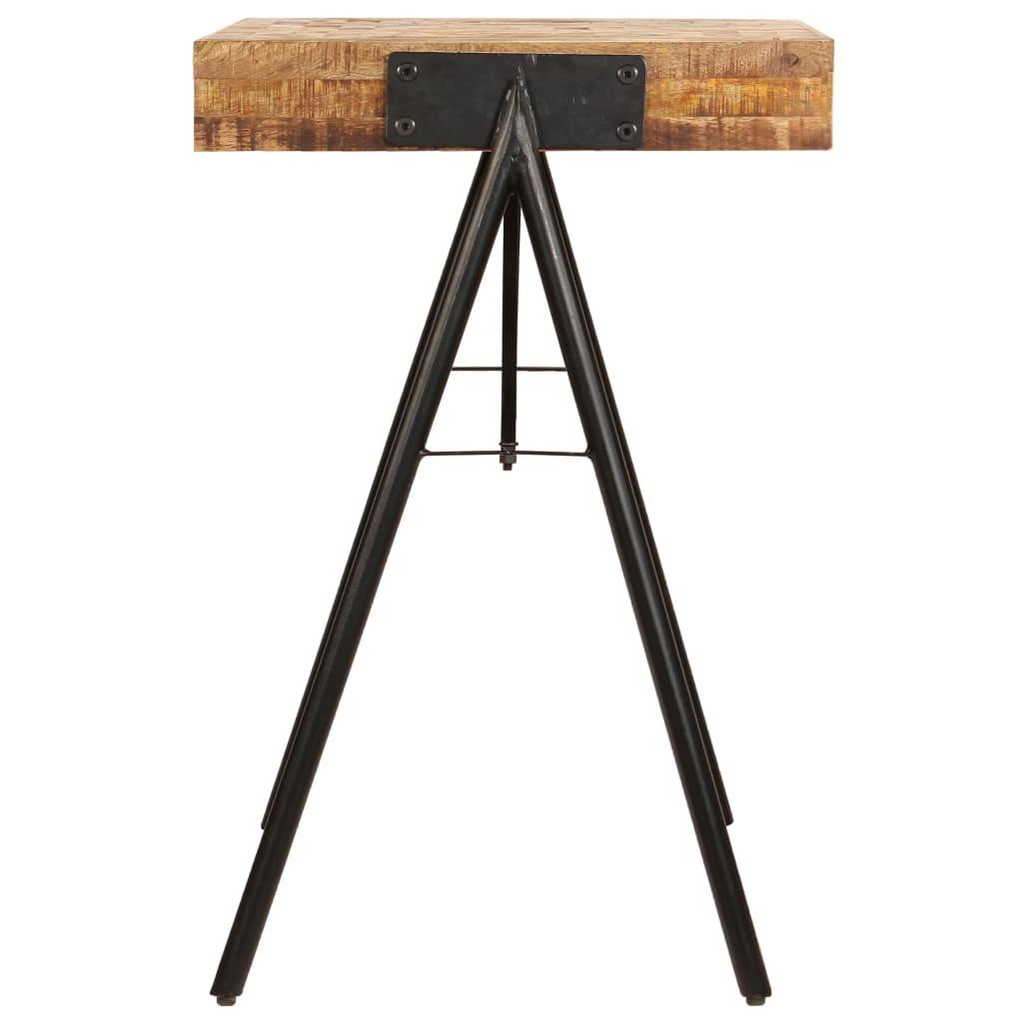 Voir la diapositive 4 : VIDAXL Table a ecrire bois de manguier massif 118 x 50 x 75 cm