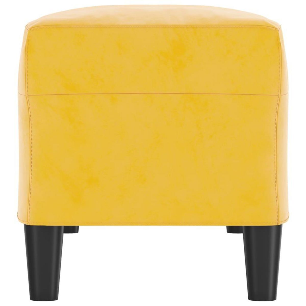 VIDAXL Banc Jaune 100x35x41 cm Velours