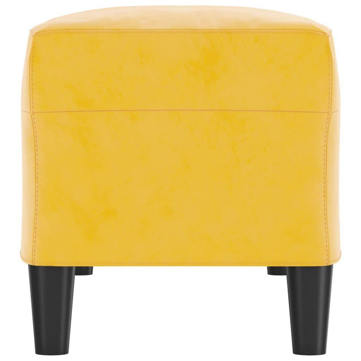 VIDAXL Banc Jaune 100x35x41 cm Velours