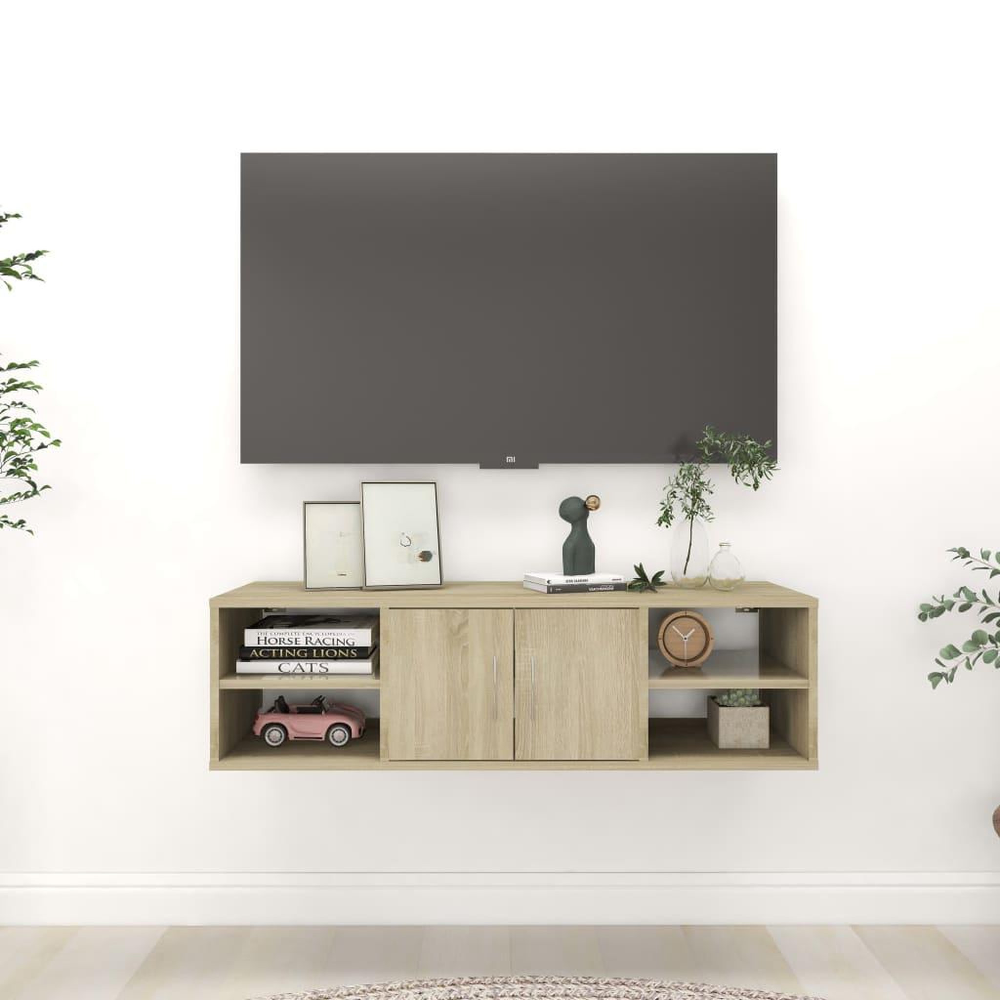 Voir la diapositive 1 : VIDAXL Etagere murale Chene sonoma 102x30x29 cm Bois d'ingenierie