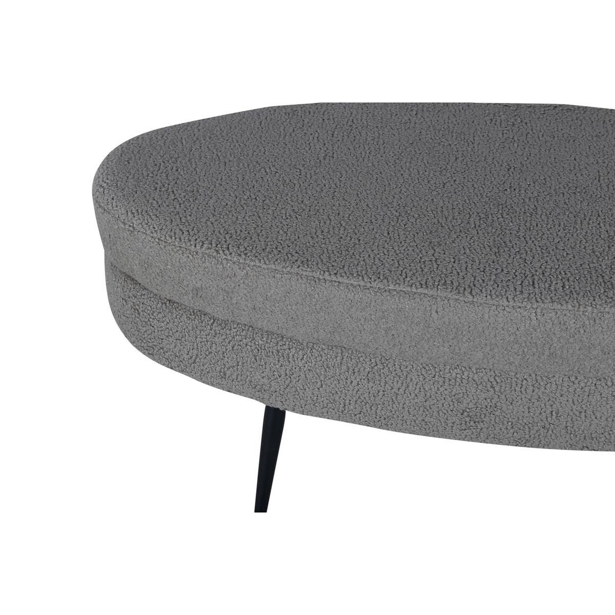 Voir la diapositive 4 : Paris Prix Pouf design bouclette  otto  100cm grège