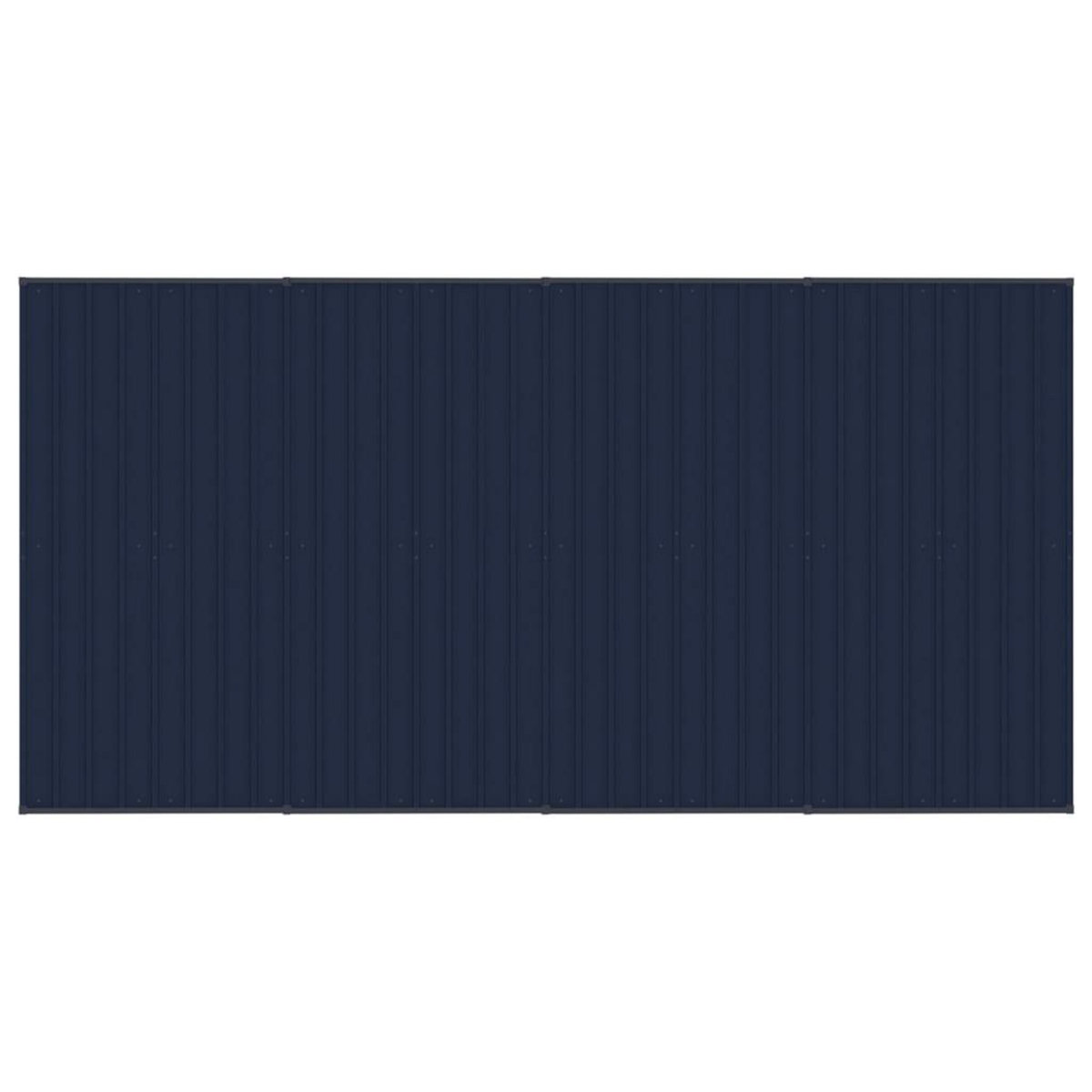 VIDAXL Chenil d'exterieur avec toit pour chiens Acier 7,37 m²