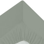 ATMOSPHERA Drap Housse 1 Personne  Percale  90x190cm Vert Tilleul
