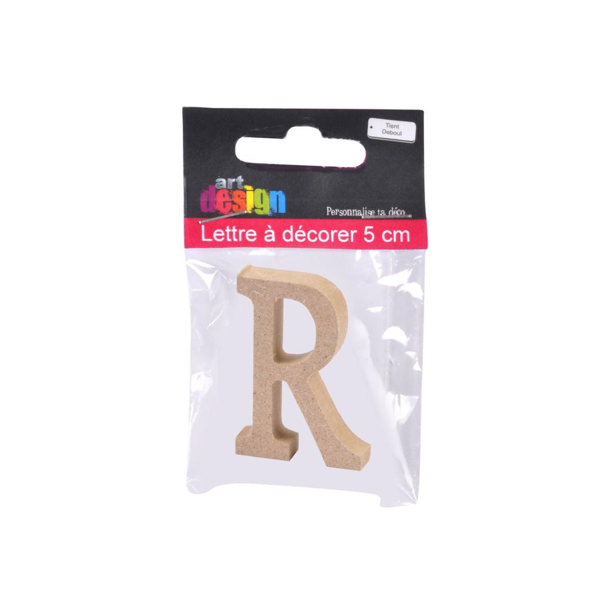 Voir la diapositive 2 : HOMEA Lettre à Décorer  R  5cm Naturel