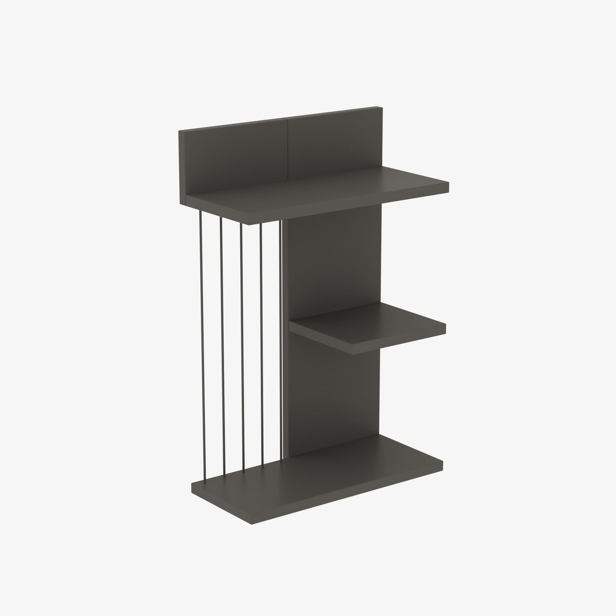 Voir la diapositive 3 : Habitat et Jardin Étagère murale en bois  kinik  - 40 x 19 x 60 cm - gris anthracite