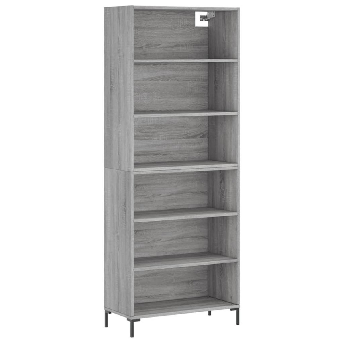 VIDAXL Buffet sonoma gris 69,5x32,5x180 cm bois d'ingenierie