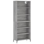 Voir la diapositive 2 : VIDAXL Buffet sonoma gris 69,5x32,5x180 cm bois d'ingenierie