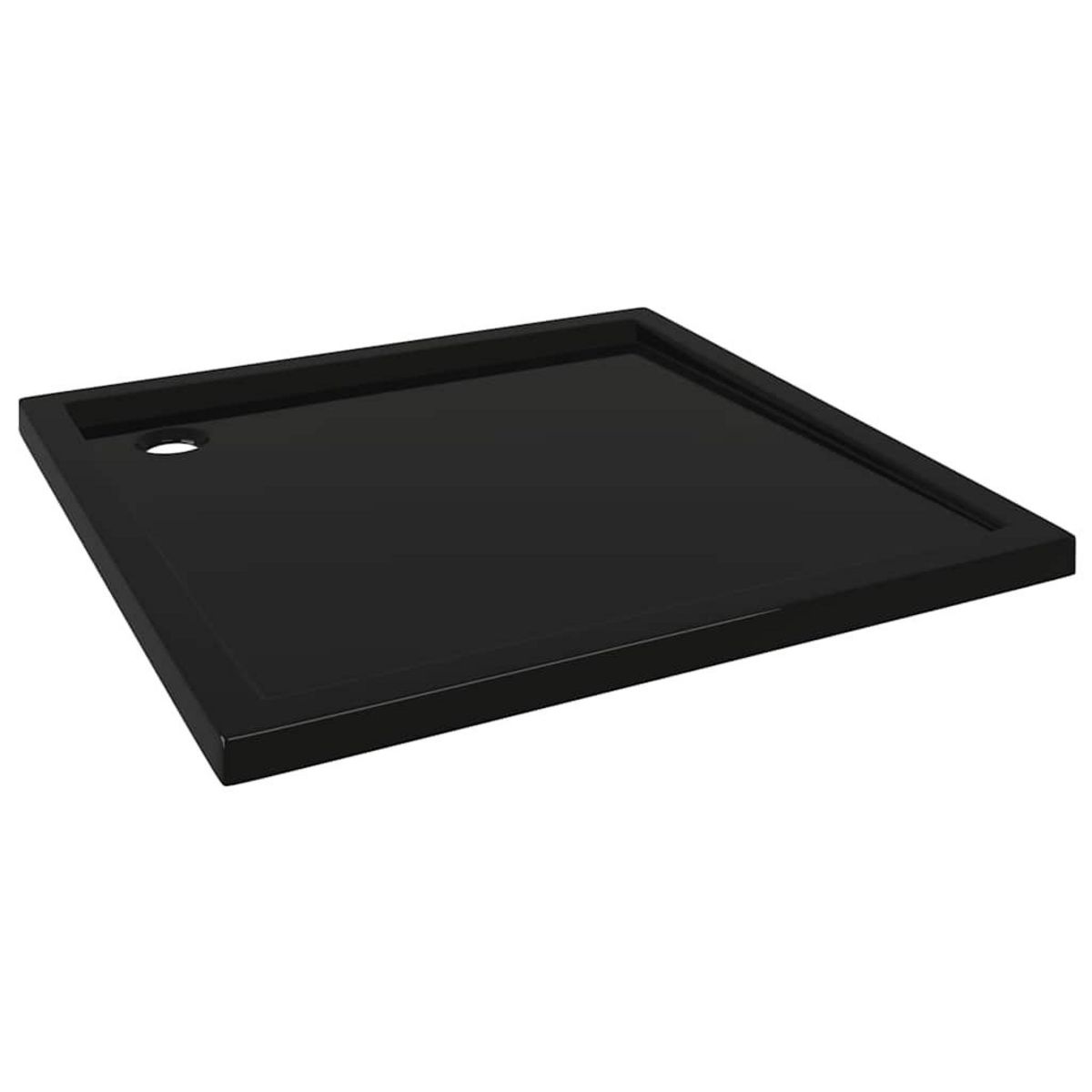 VIDAXL Receveur de douche carre ABS Noir 80x80 cm