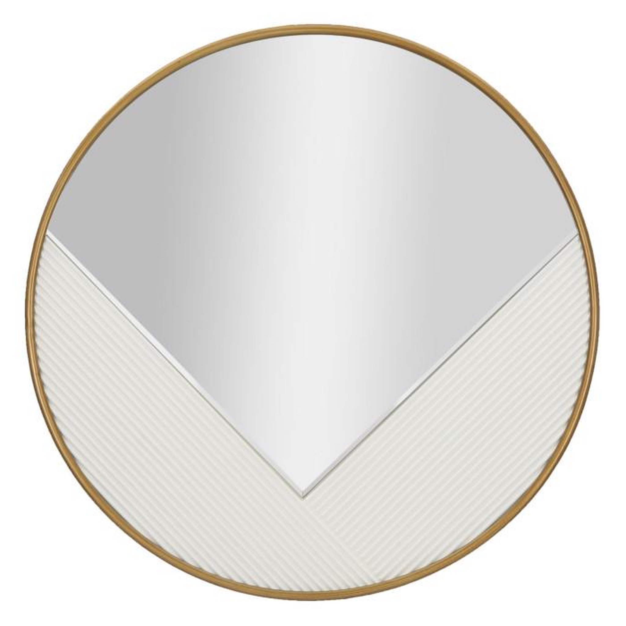 Paris Prix Miroir Mural Déco  Tolosa  80cm Blanc & Or