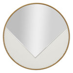 Paris Prix Miroir Mural Déco  Tolosa  80cm Blanc & Or