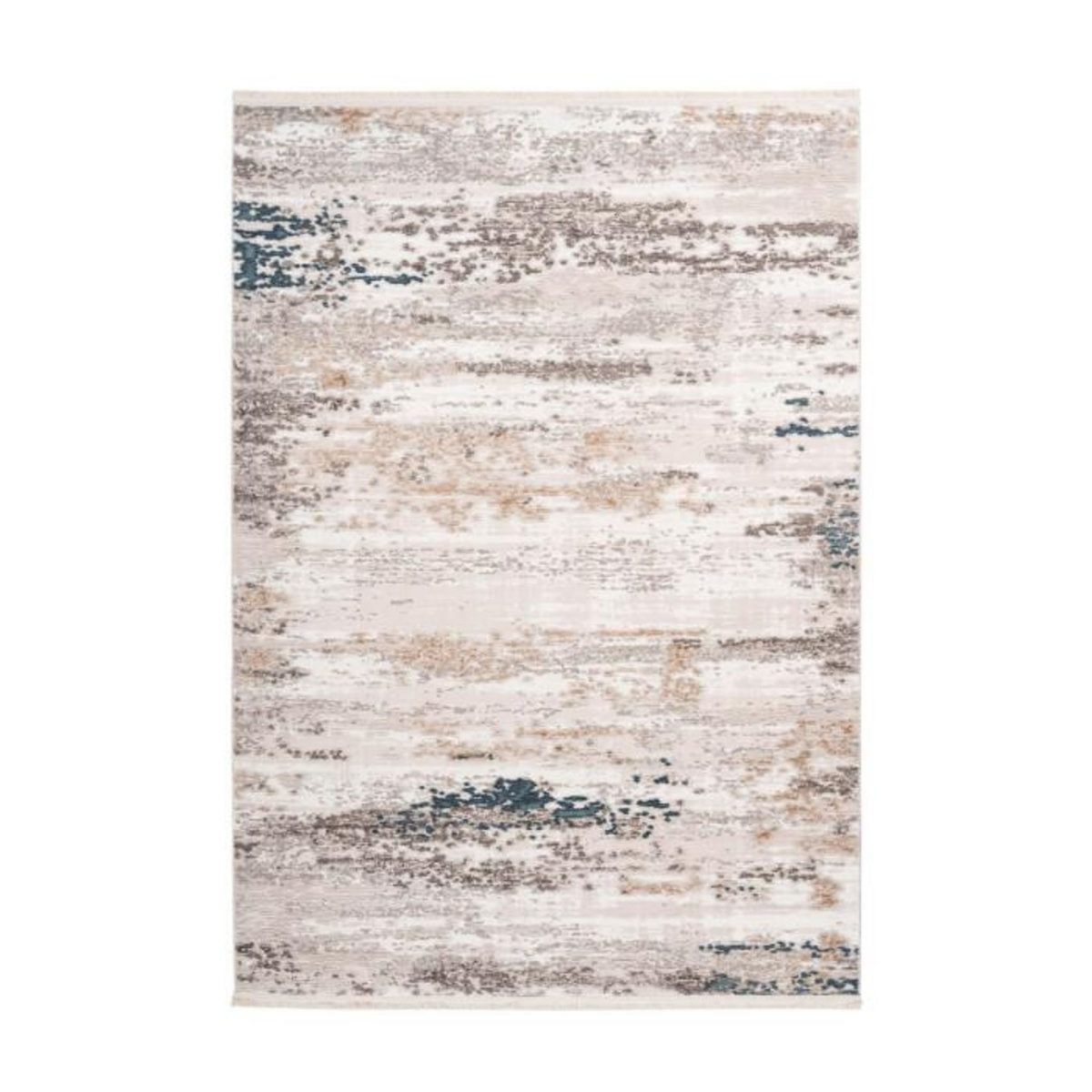 Paris Prix Tapis Vintage à Franges  Akropolis III  Gris & Bleu