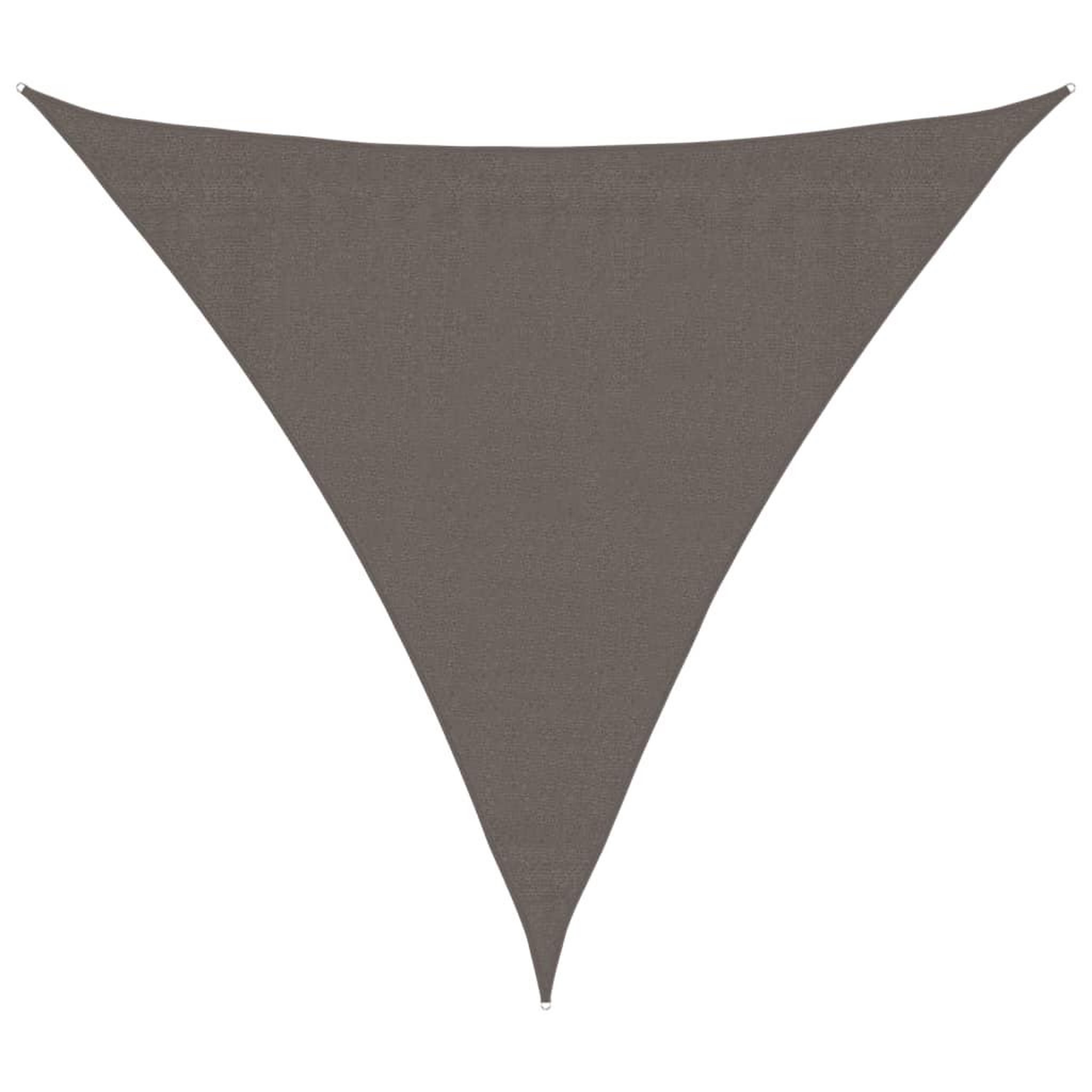 Voir la diapositive 2 : VIDAXL Parasol en PEHD triangulaire 3,6 x 3,6 x 3,6 m Anthracite