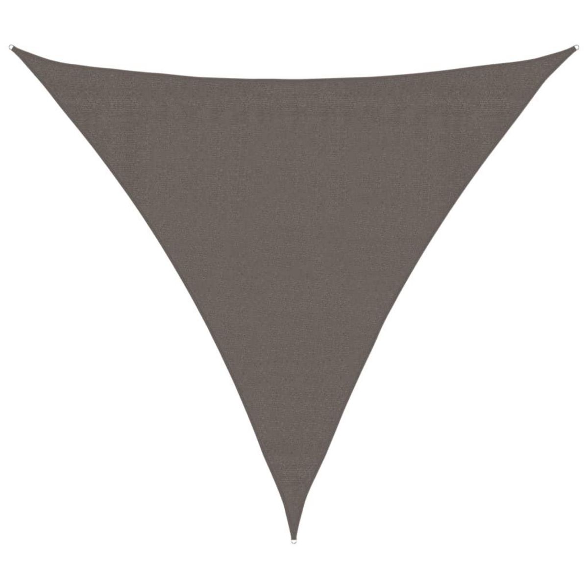 VIDAXL Parasol en PEHD triangulaire 3,6 x 3,6 x 3,6 m Anthracite