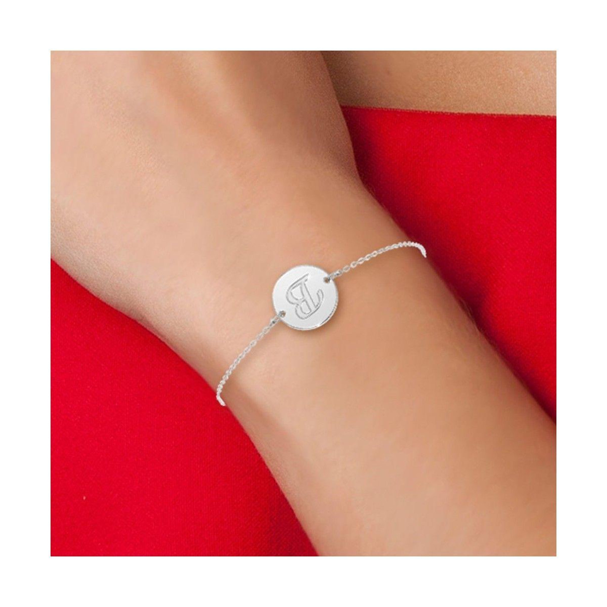 Voir la diapositive 2 : SC CRYSTAL Bracelet lettre B en acier inoxydable par SC Crystal