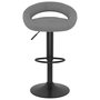 Voir la diapositive 4 : VIDAXL Tabourets de bar lot de 2 gris clair velours