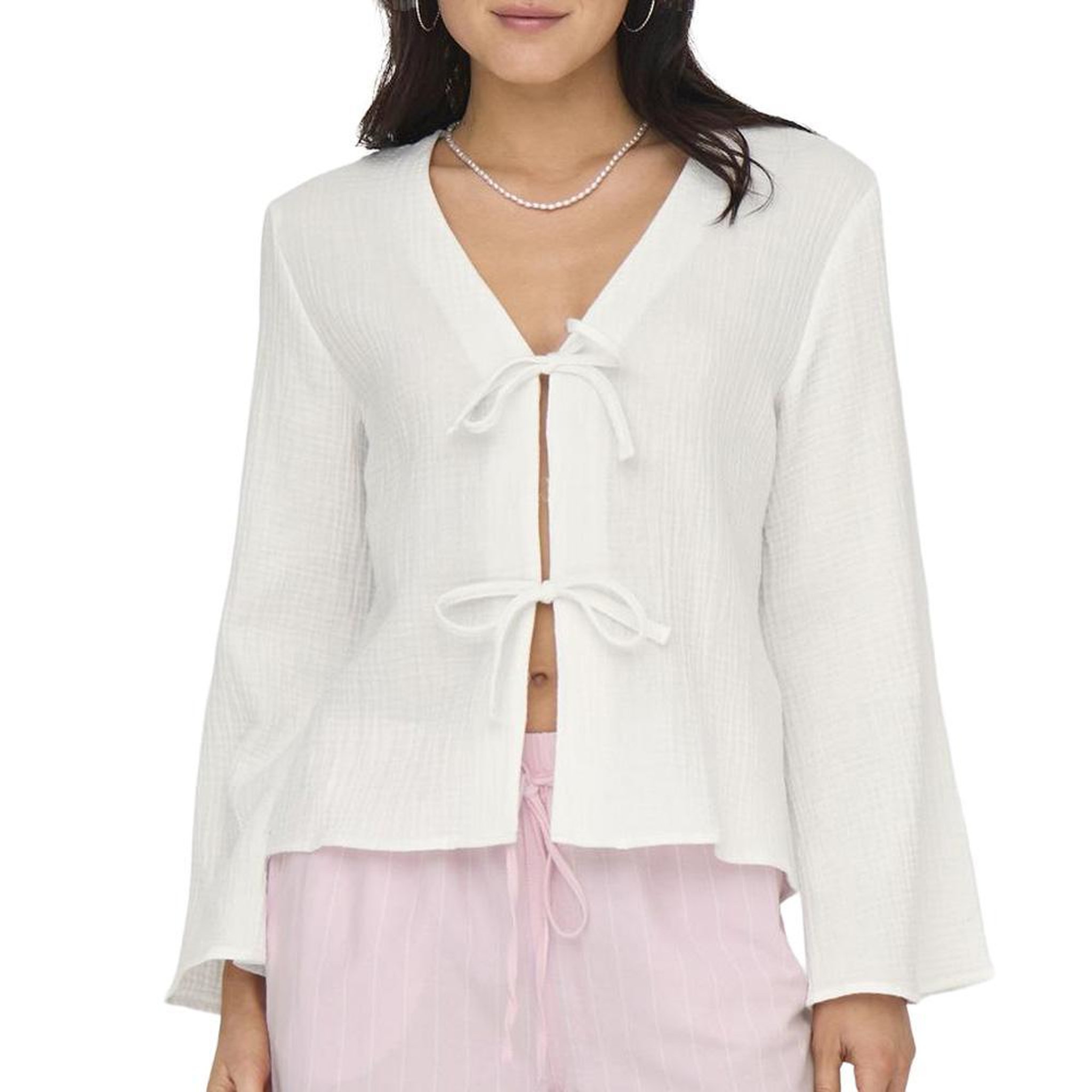 JACQUELINE DE YONG Blouse Blanche Femme JDY Theis Life. Coloris disponibles : Blanc