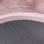 Voir la diapositive 4 : Paris Prix Tapis Uni Rond Doux à Poils Longs  Rabbit  Rose