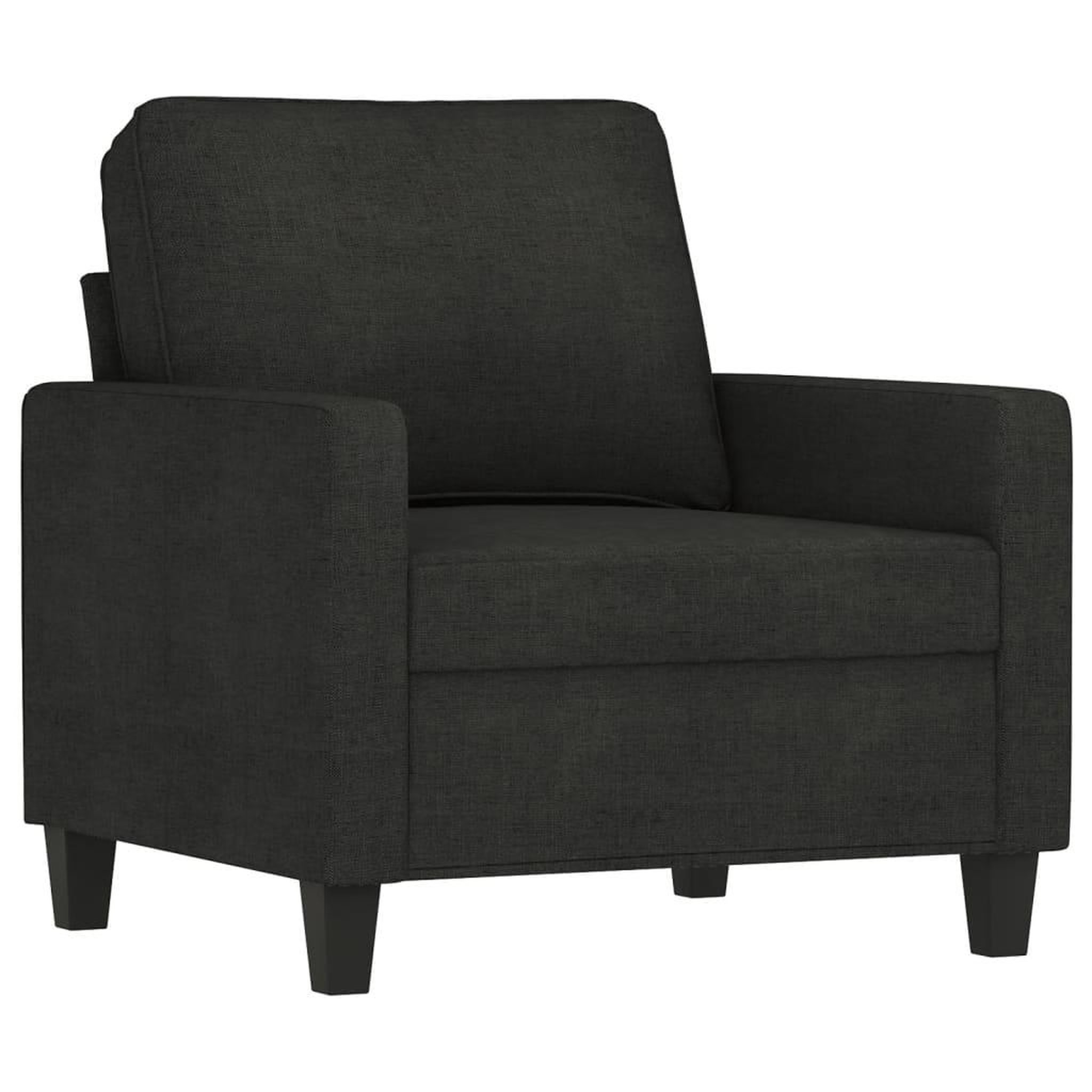 Voir la diapositive 2 : VIDAXL Fauteuil Noir 60 cm Tissu