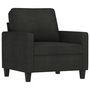 Voir la diapositive 2 : VIDAXL Fauteuil Noir 60 cm Tissu