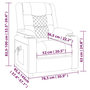Voir la diapositive 6 : VIDAXL Fauteuil inclinable electrique Marron Similicuir