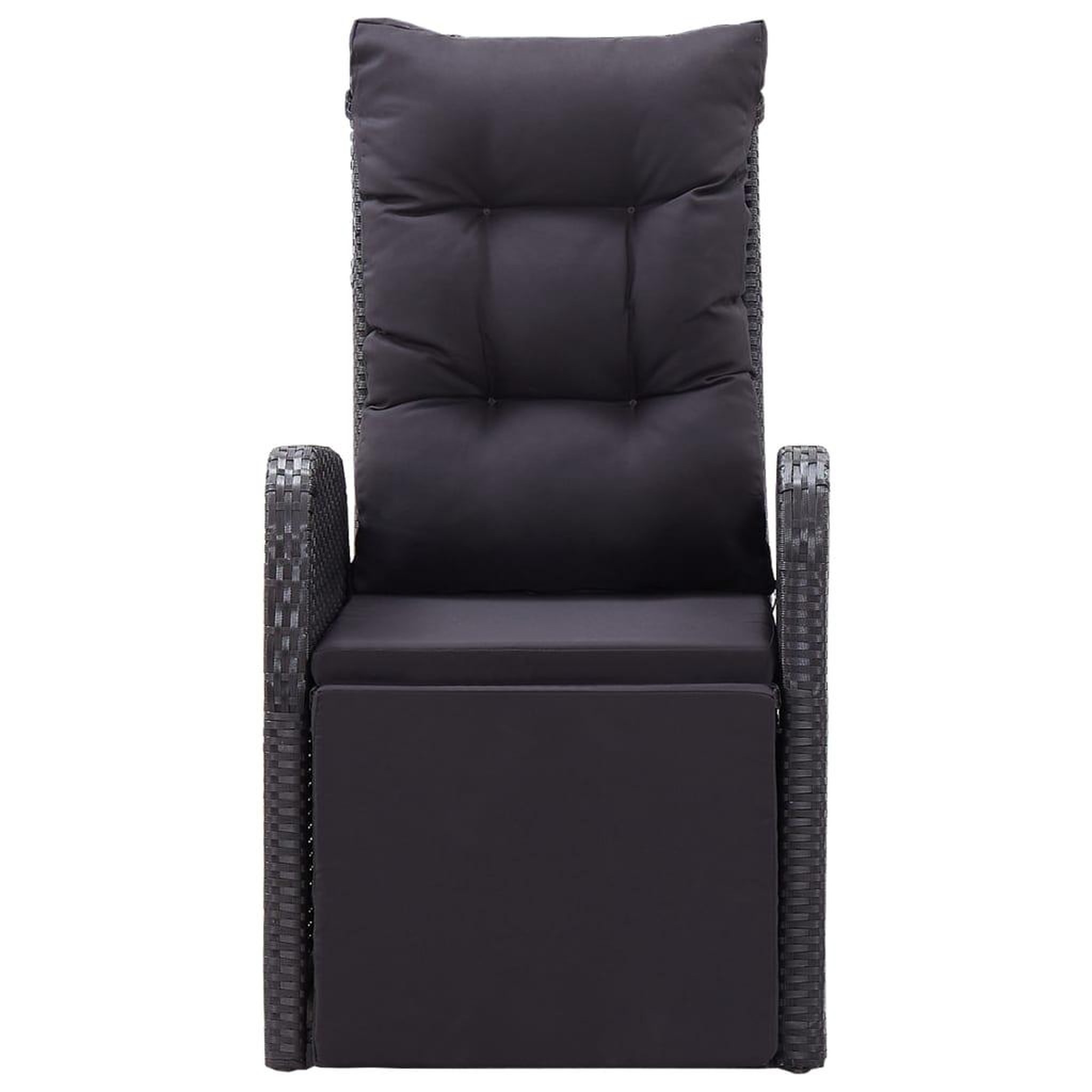 Voir la diapositive 4 : VIDAXL Chaises de jardin inclinables coussins lot de 2 Resine tressee