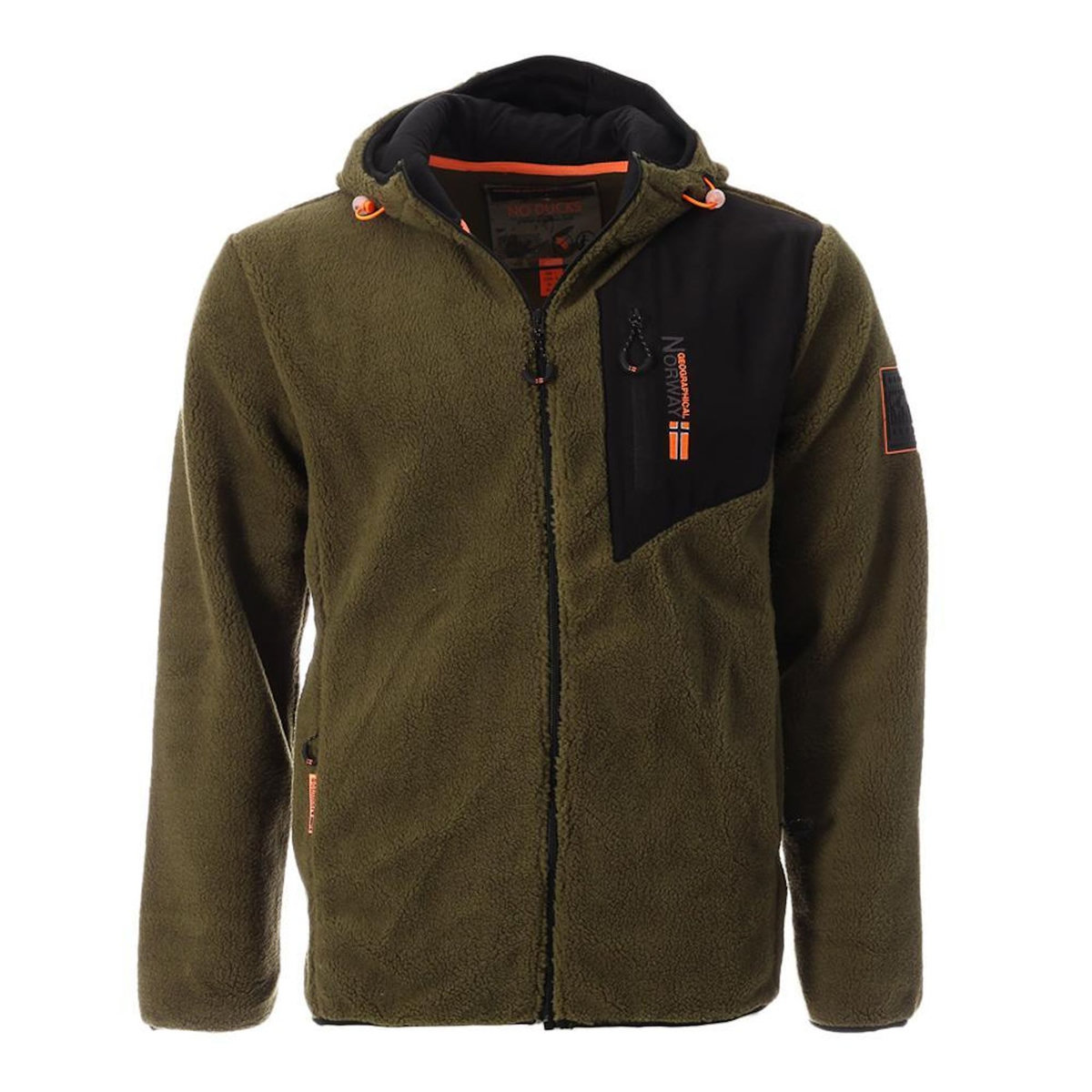 GEOGRAPHICAL NORWAY Polaire Zippé Kaki Homme Geographical Norway Tenergie