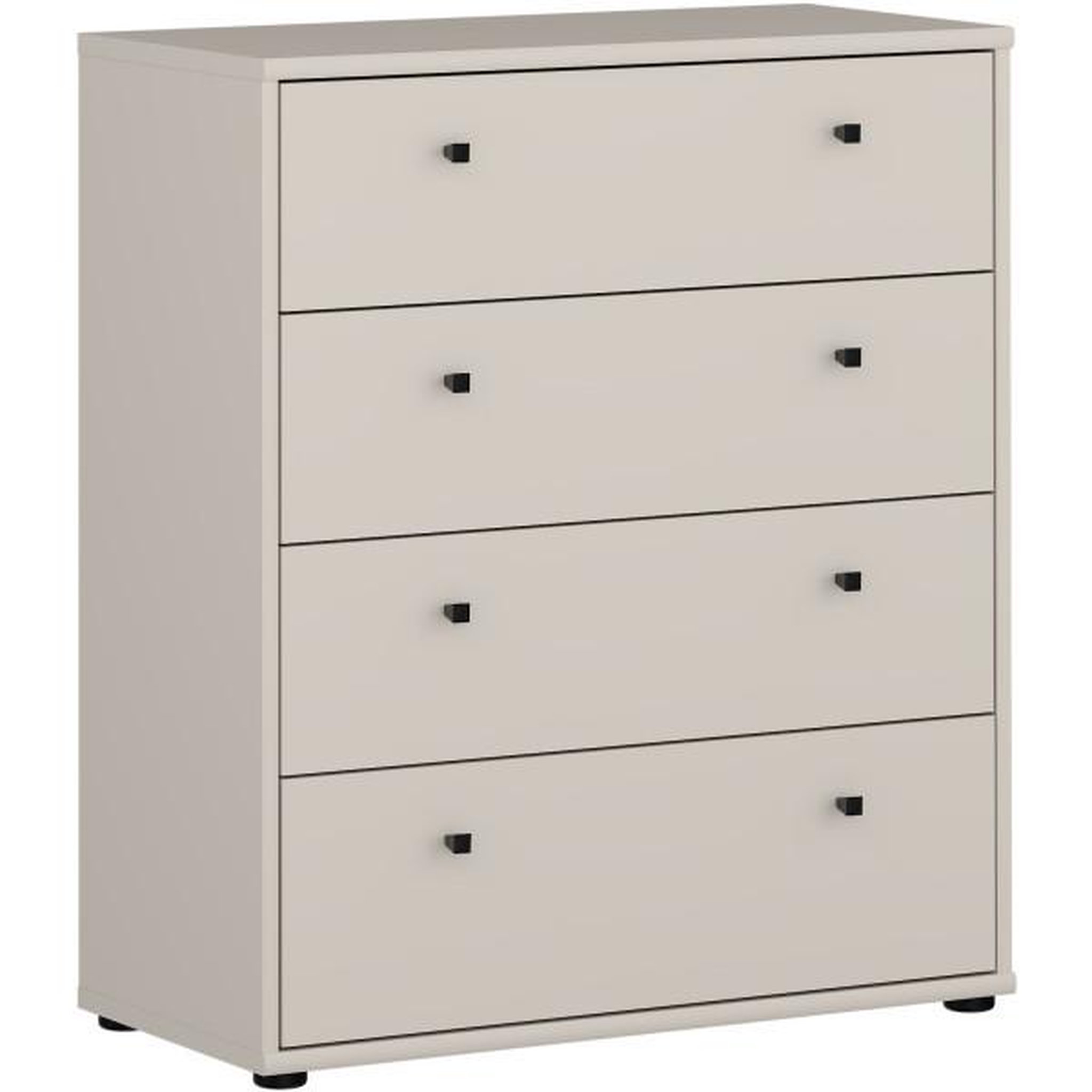 MARKET24 Commode - TEMPRA - 4 tiroirs - Sable - 73,7 x 34,8 x 85,5 cm