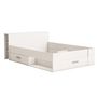 Voir la diapositive 4 : Lit 140 x190 cm avec tête de lit et rangements ILIAN