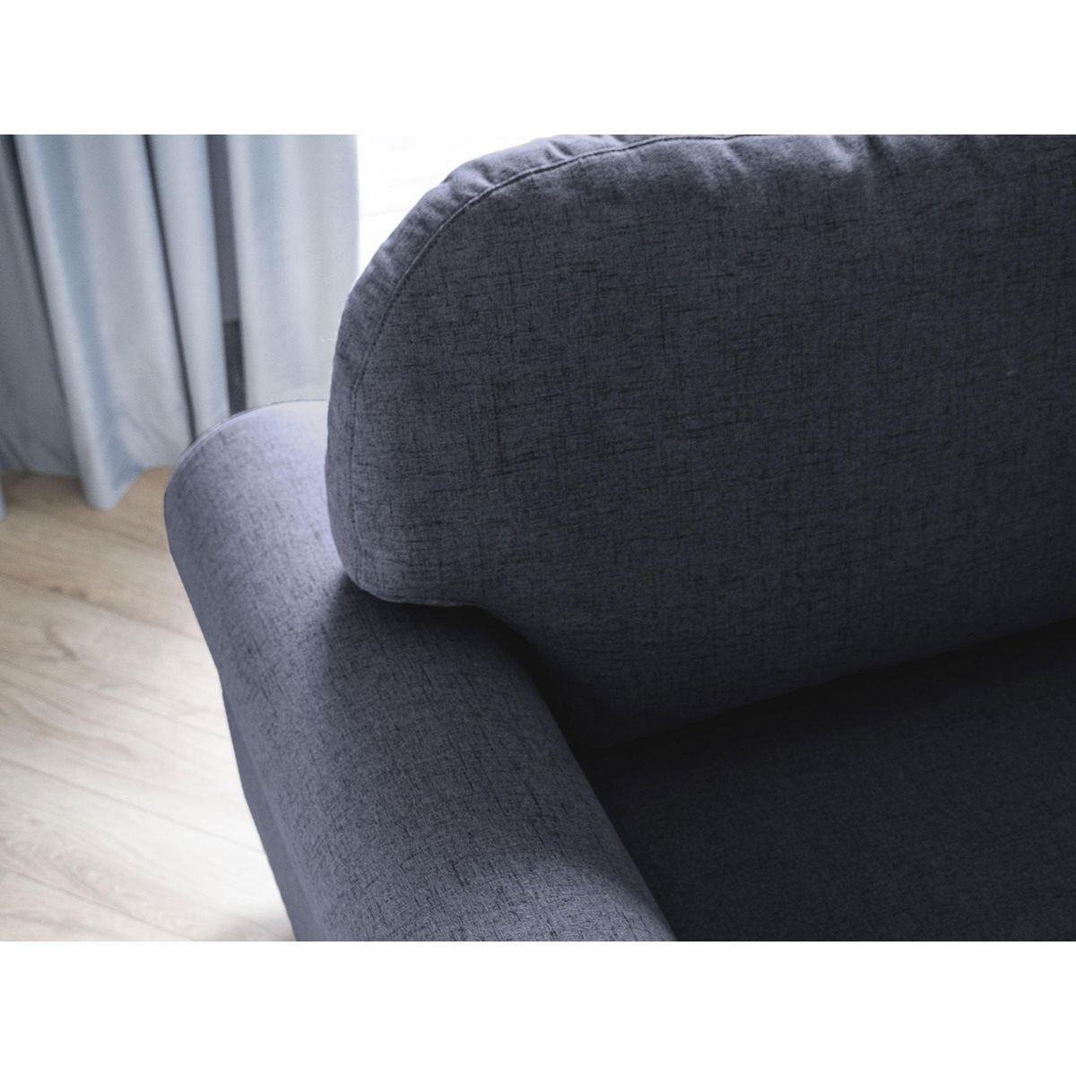 BEST MOBILIER Olli - canapé d'angle droit - convertible - avec coffre - 5 places - en tissu