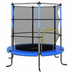 VIDAXL Trampoline avec filet de sécurité Rond 140x160 cm Bleu