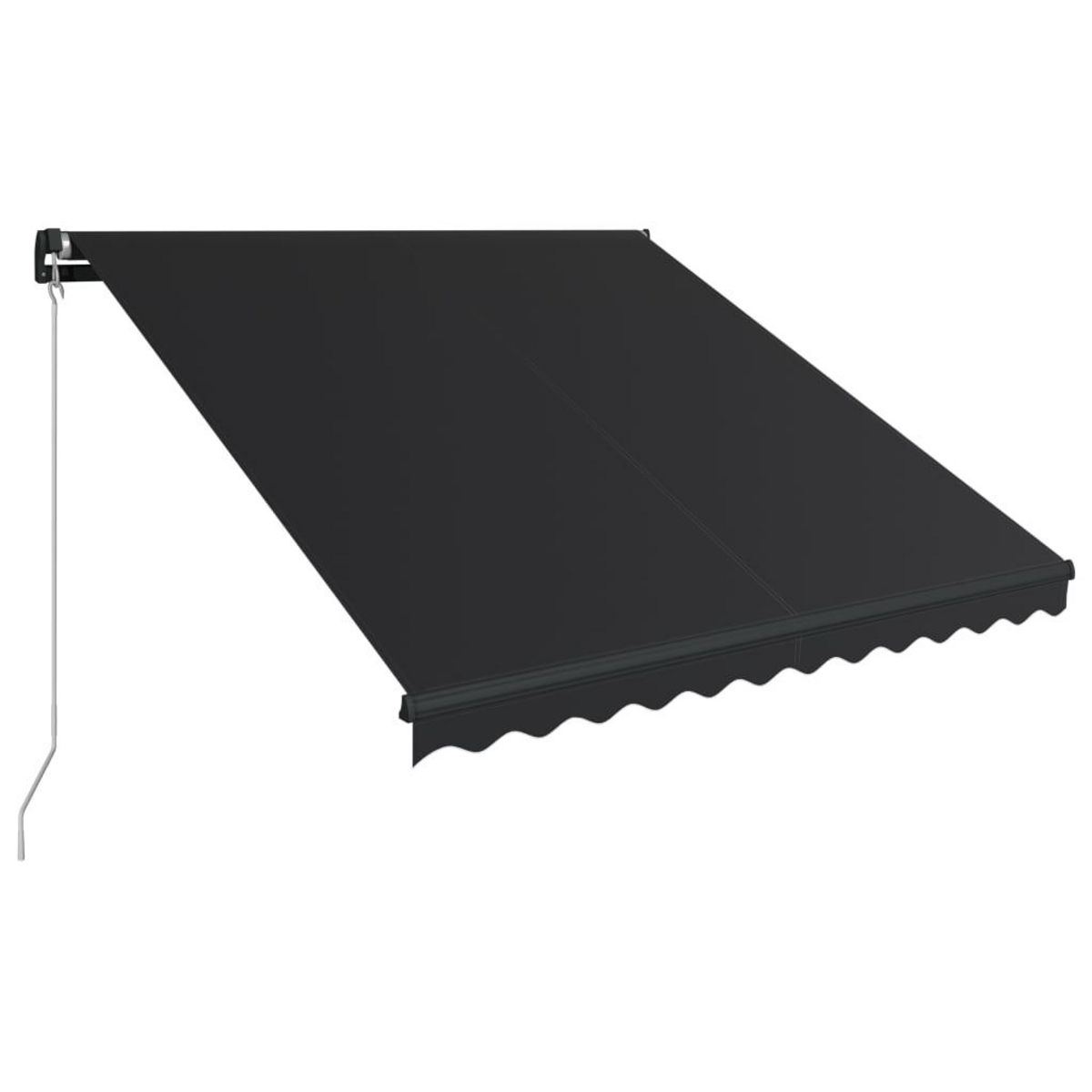 VIDAXL Auvent manuel retractable avec LED 300x250 cm Anthracite