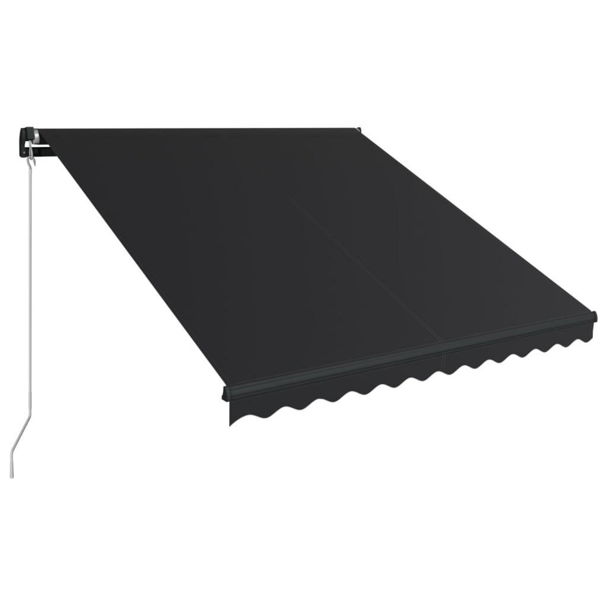 VIDAXL Auvent manuel retractable avec LED 300x250 cm Anthracite