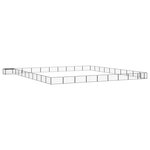 VIDAXL Parc pour chien 40panneaux Noir 100x50cm Acier enduit de poudre