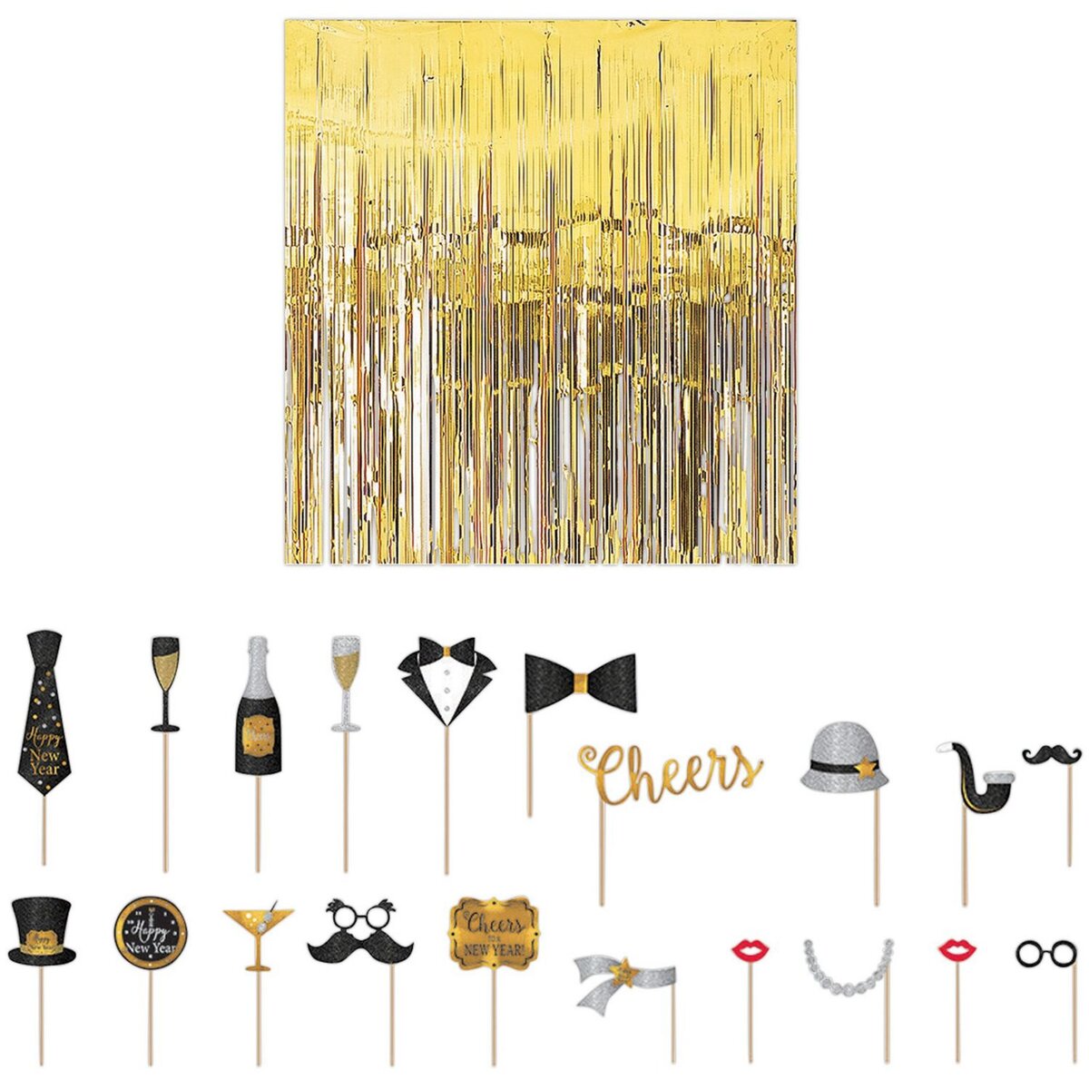 AMSCAN Kit selfie new year 21 pce