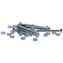Voir la diapositive 5 :  Boulon tête hexagonale et écrou Vissal finition zinguée Ø5 x 20 mm  lot de 18