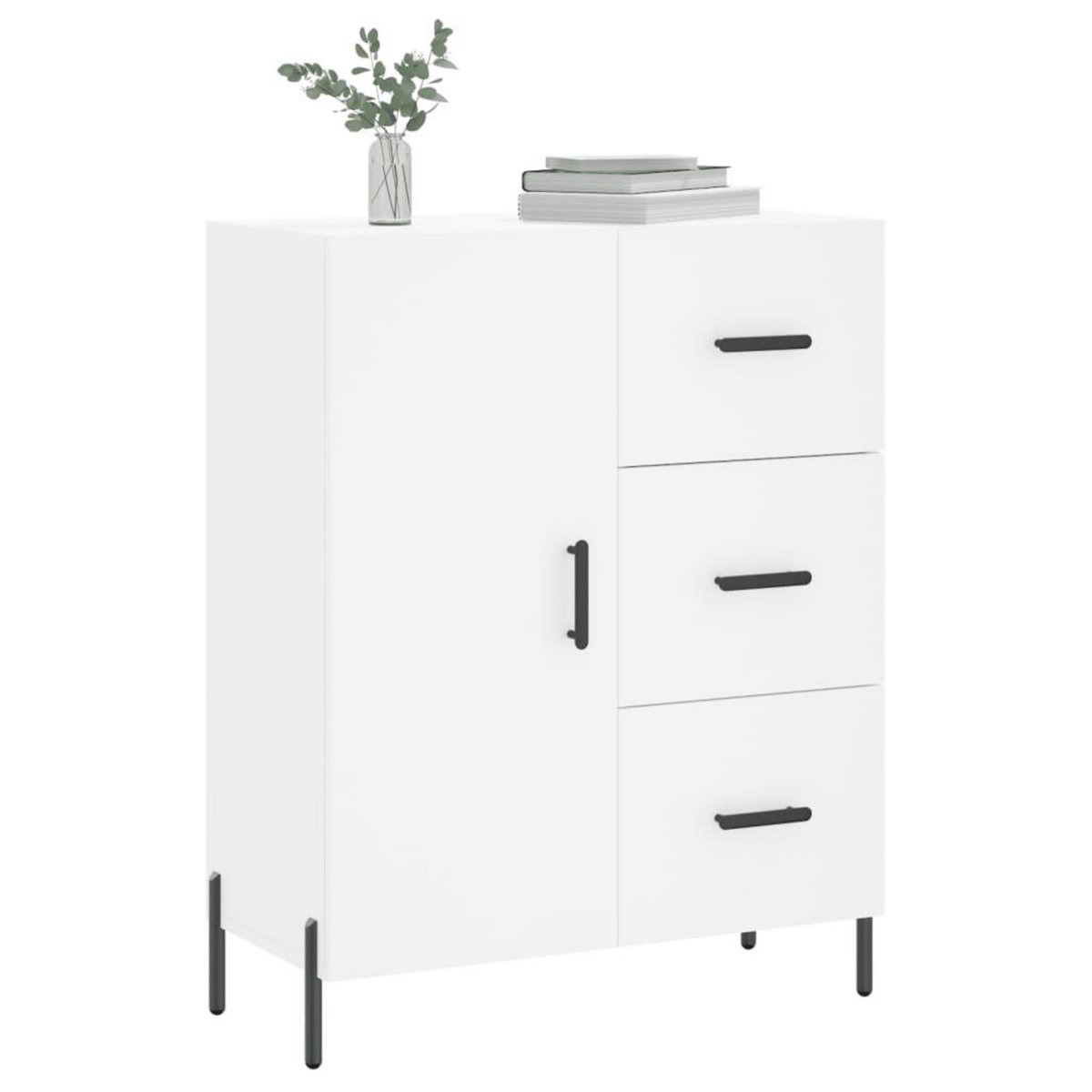 VIDAXL Buffet blanc 69,5x34x90 cm bois d'ingenierie
