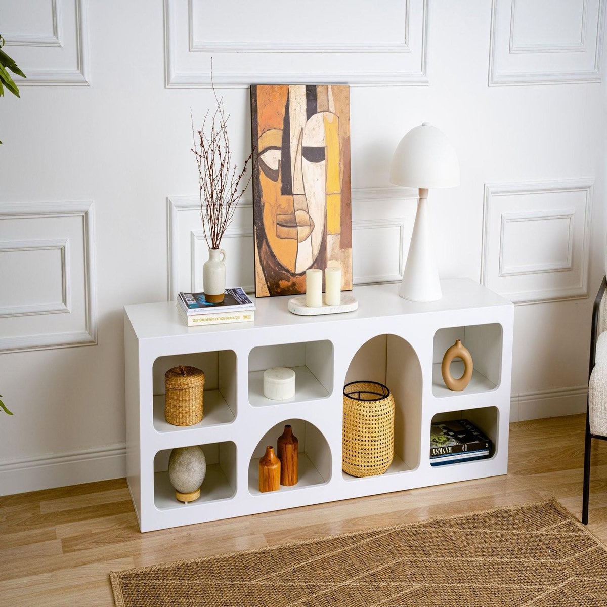 Habitat et Jardin Buffet en bois  Ferlis  - 160 x 40 x 51 cm - Blanc