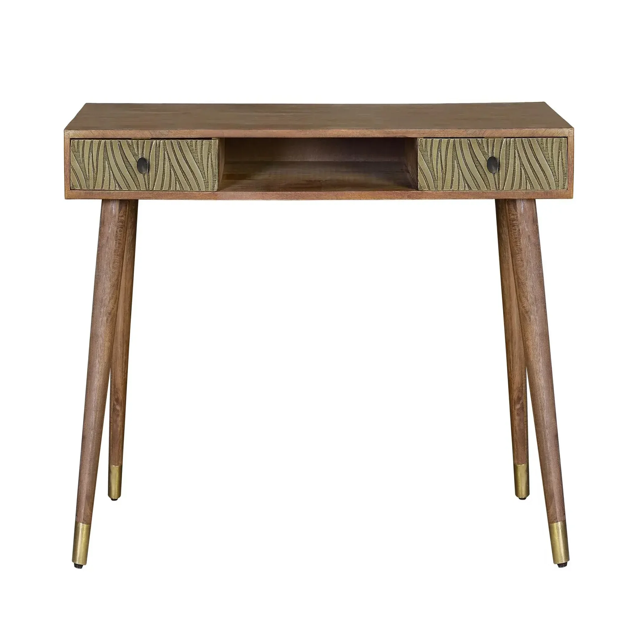 GINER Y COLOMER SL Bureau en bois de manguier 130 cm style rétro moderne