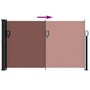 Voir la diapositive 5 : VIDAXL Auvent lateral retractable marron 120x500 cm