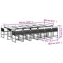 Voir la diapositive 4 : VIDAXL Ensemble a manger de jardin et coussins 13 pcs beige