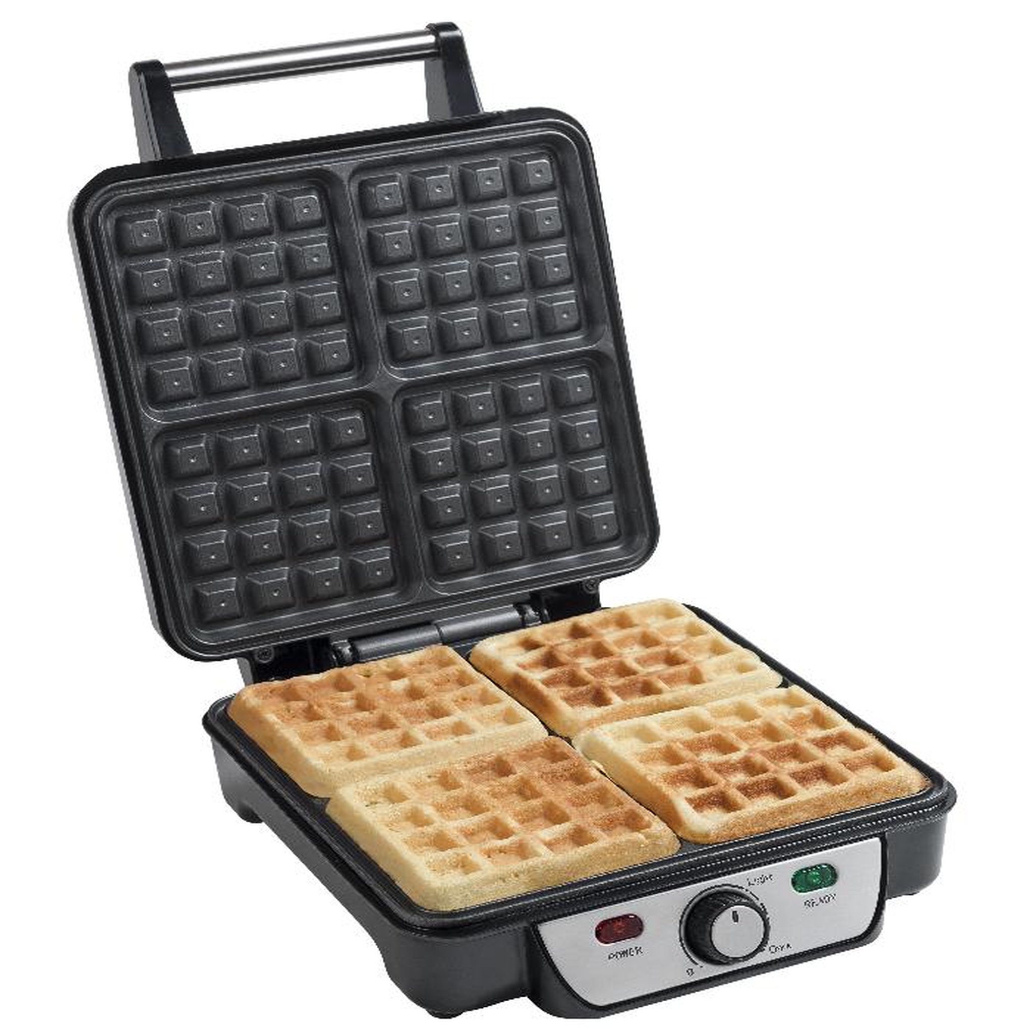 Voir la diapositive 3 : Bestron Gaufrier 1100w noir/inox - asw281