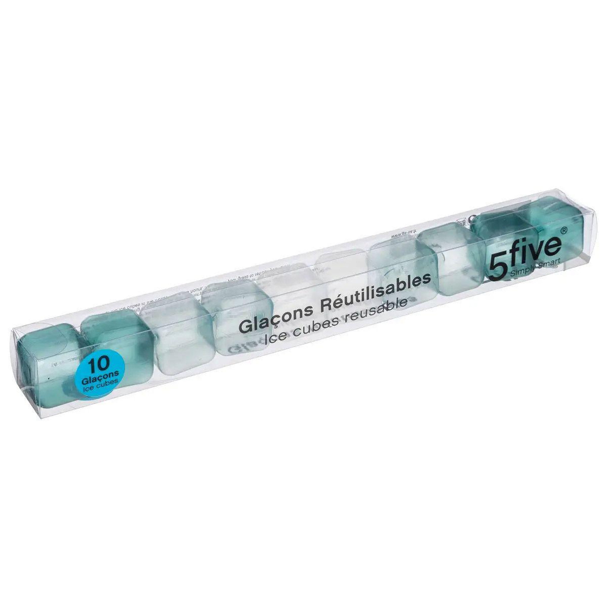Voir la diapositive 3 : FIVE Lot de 10 glaçons  réutilisables  2cm multicolore