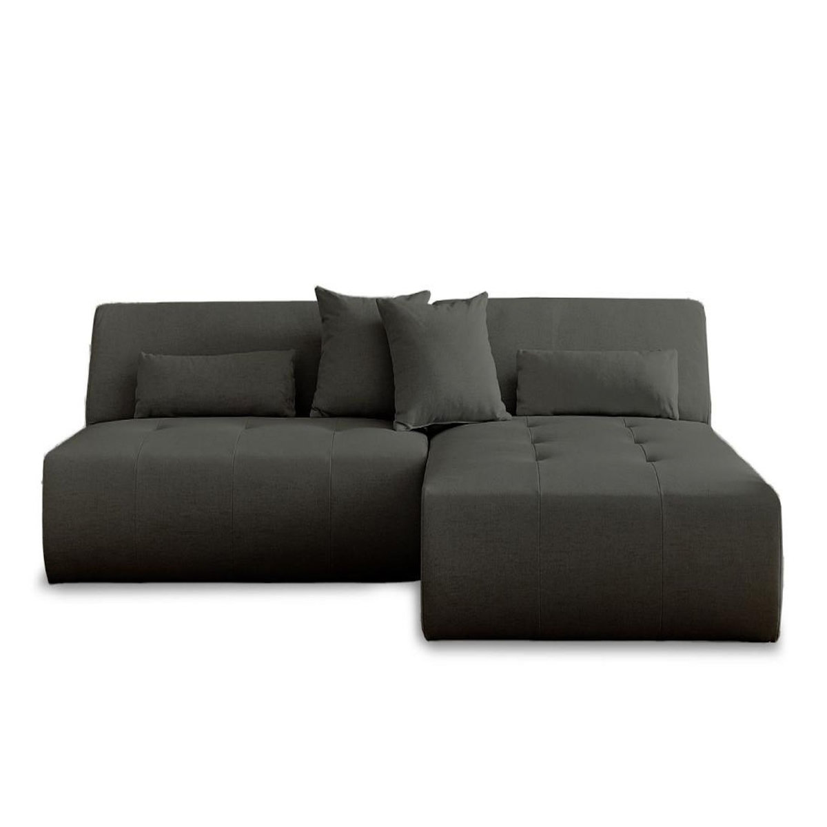 LISA DESIGN Onyx - canapé modulable d'angle réversible 4 places - en tissu