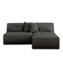 Voir la diapositive 1 : LISA DESIGN Onyx - canapé modulable d'angle réversible 4 places - en tissu