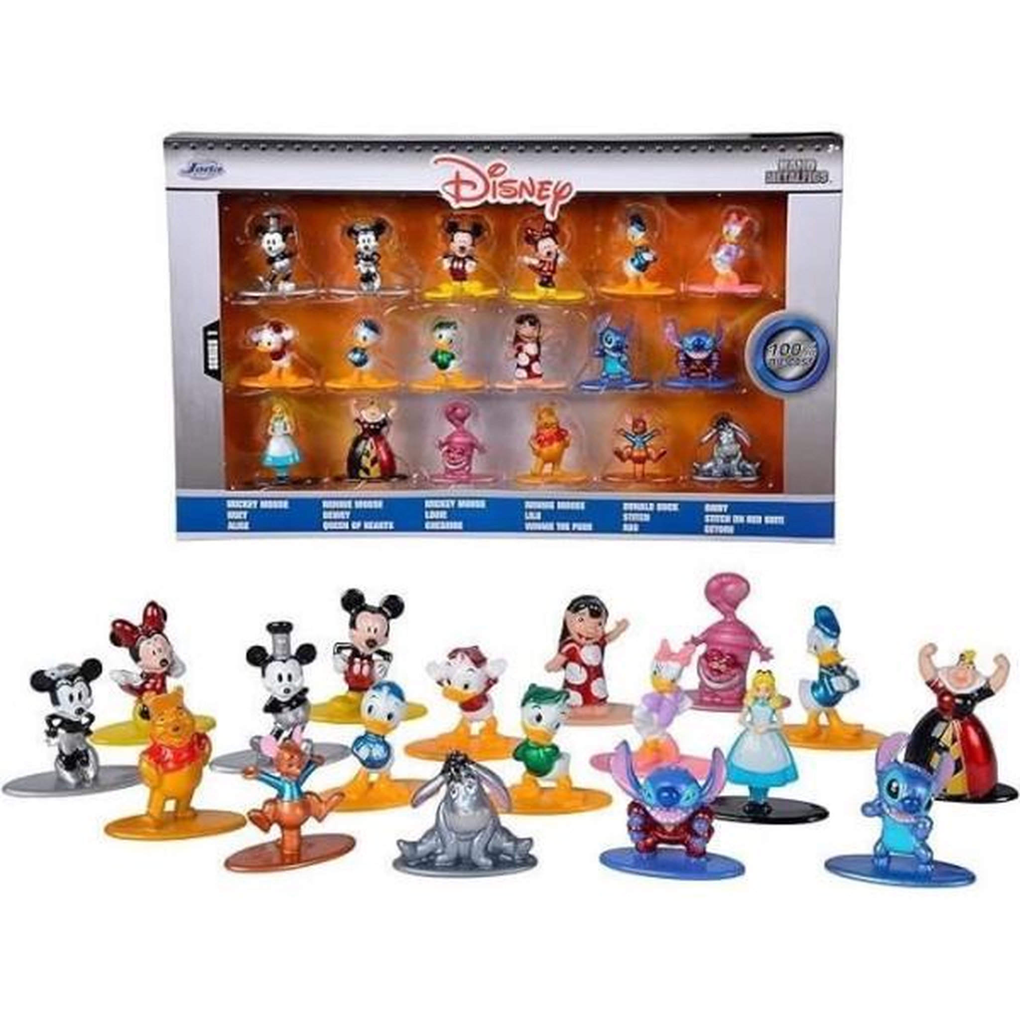 JACQUELINE RIU Figurine Disney - 18 pieces - Métal - 4cm