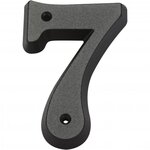 CENTRALE BRICO Chiffre 7 en zamak mat H.8 x l.4.5 cm