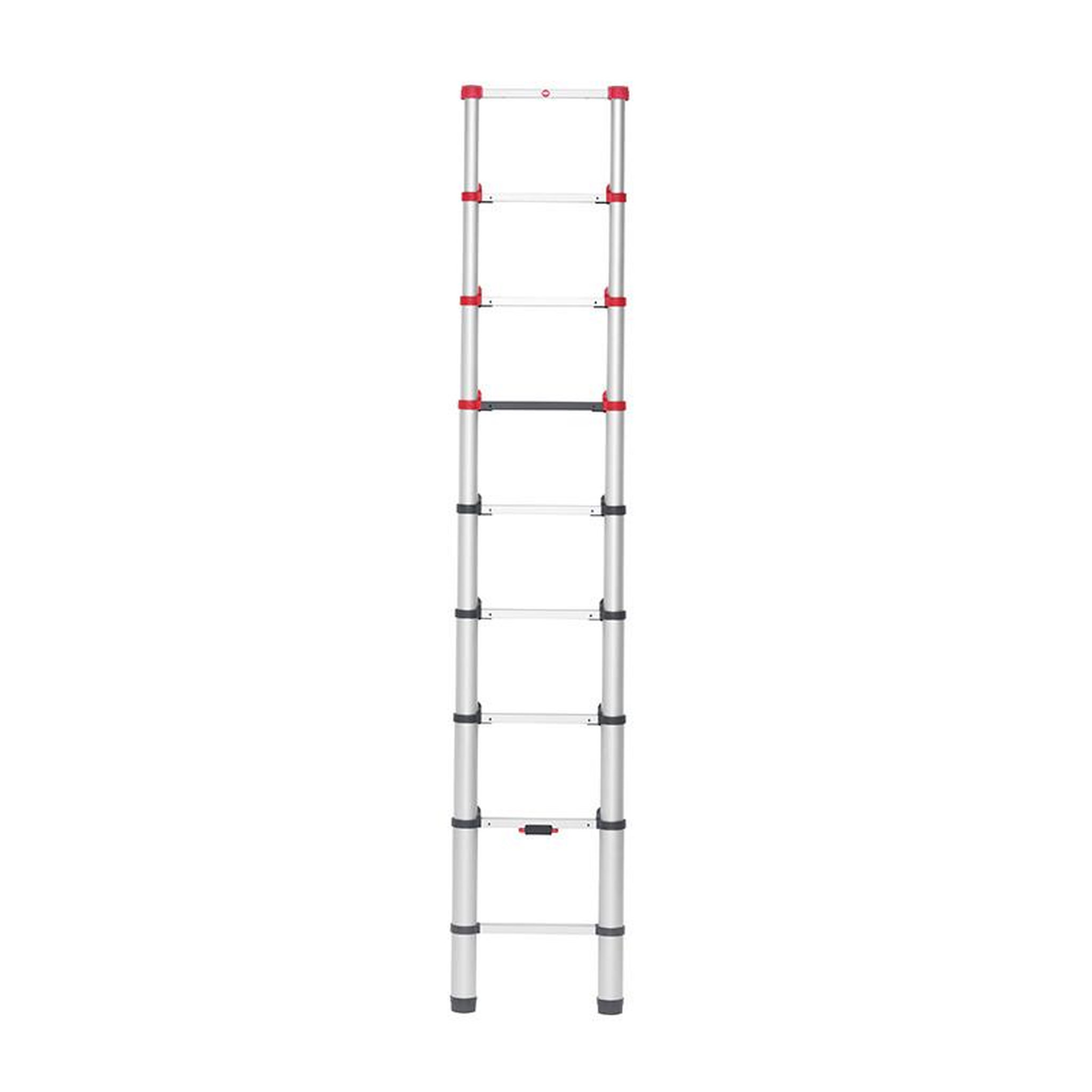 Voir la diapositive 4 : HAILO Echelle télescopique pliable 9 échelons 2,6m/3,4m en aluminium hailo flexline