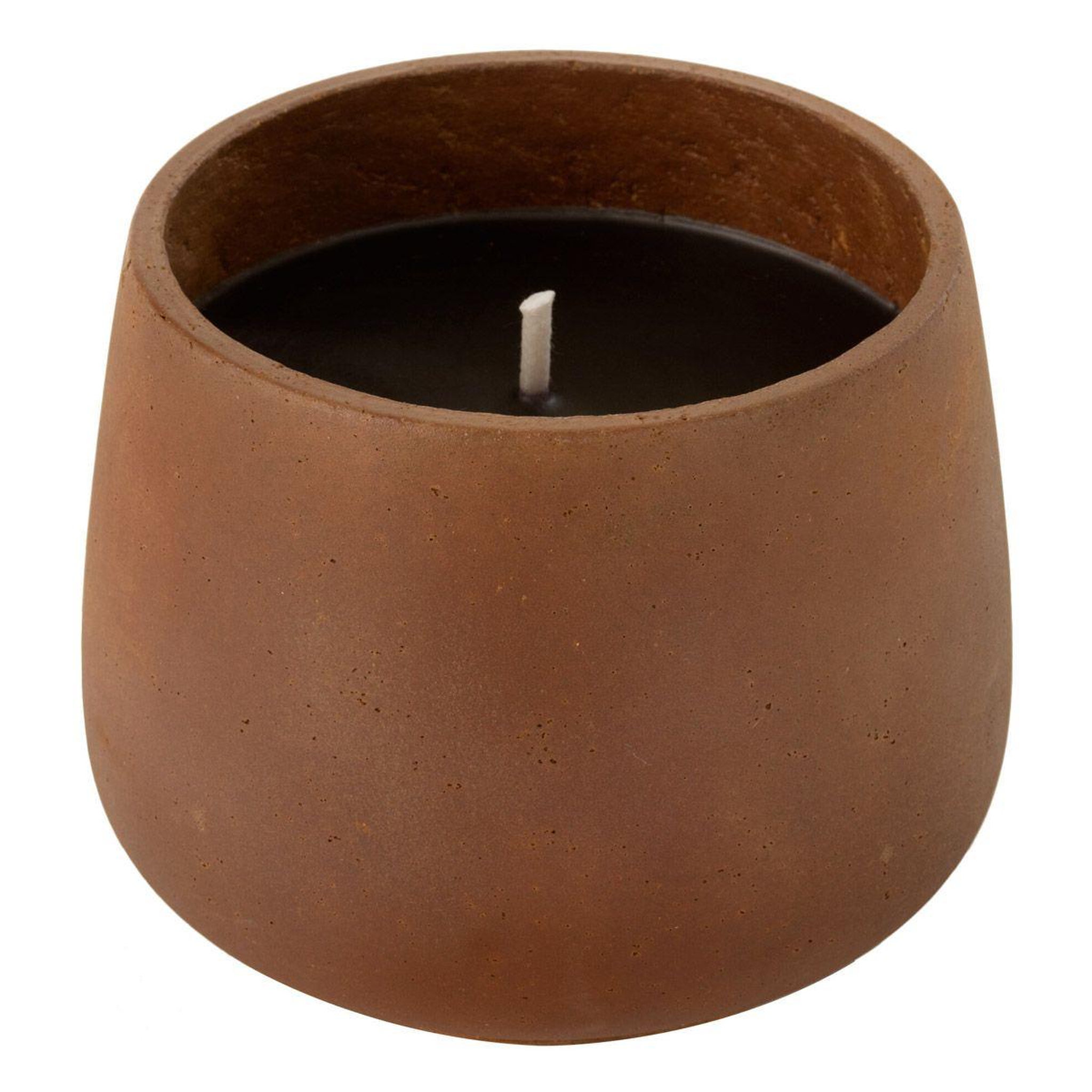 J-LINE Bougie extérieure ciment  brittney  16cm marron